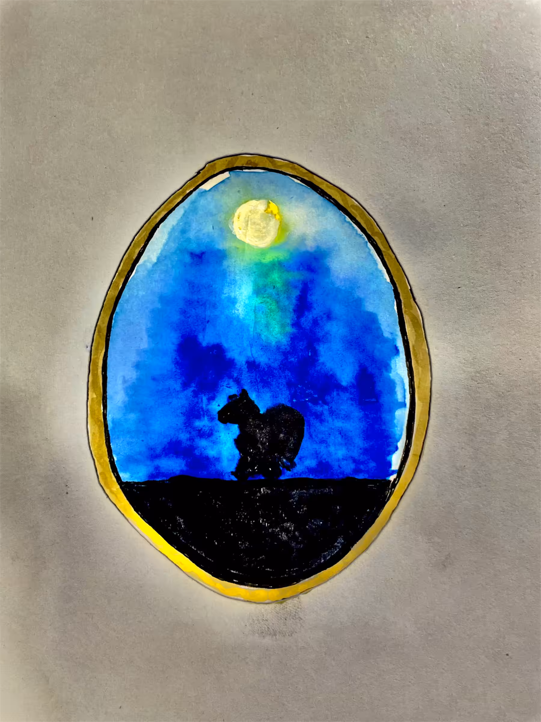 Working anteater - Watercolor 1