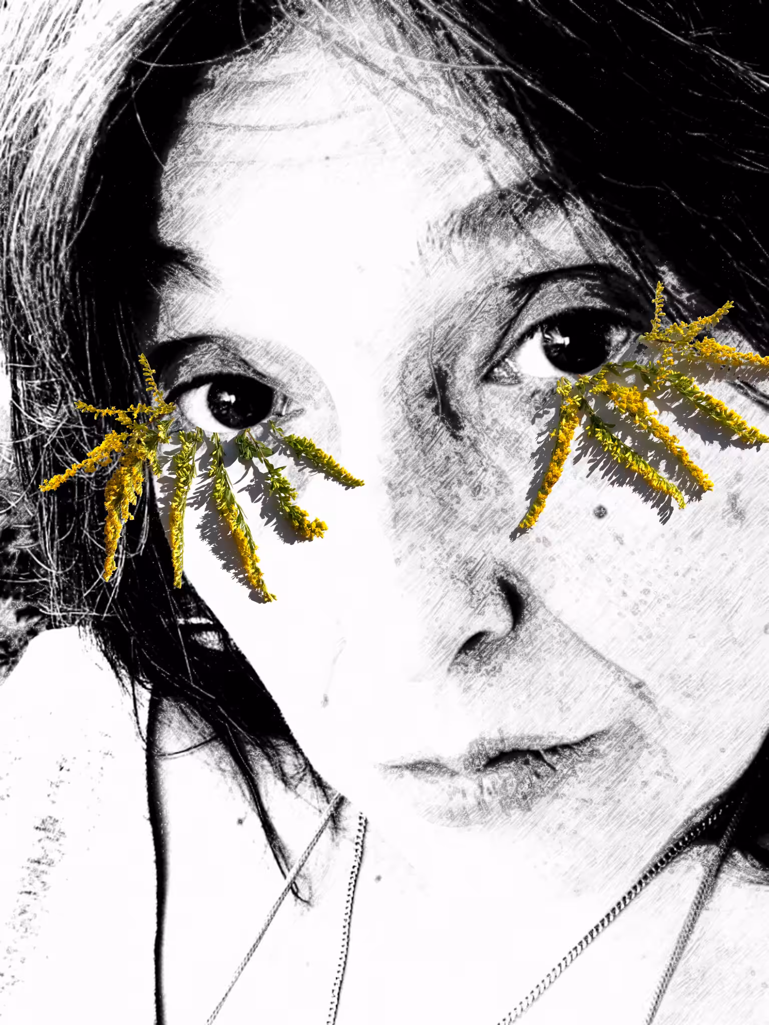006 plektani art - christina s. - "green witch eyelashes" 