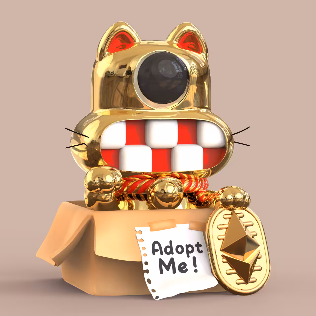 050 KazeBOB : Gold Lucky Cat