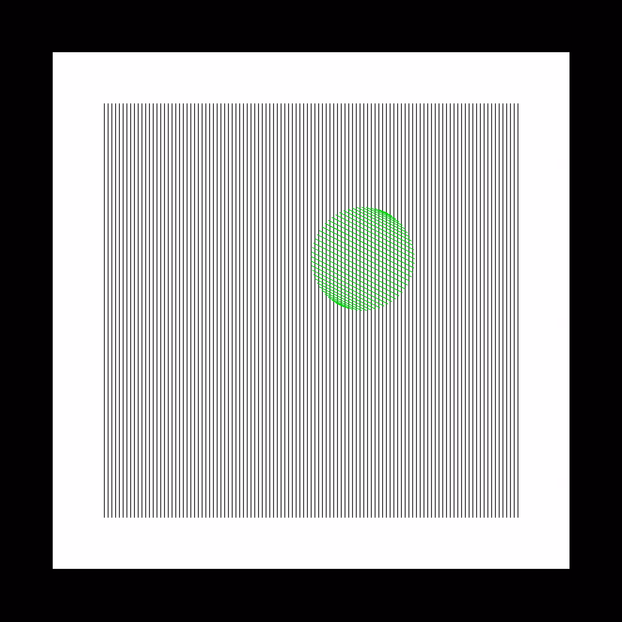 111 lignes verticales et un rond #6