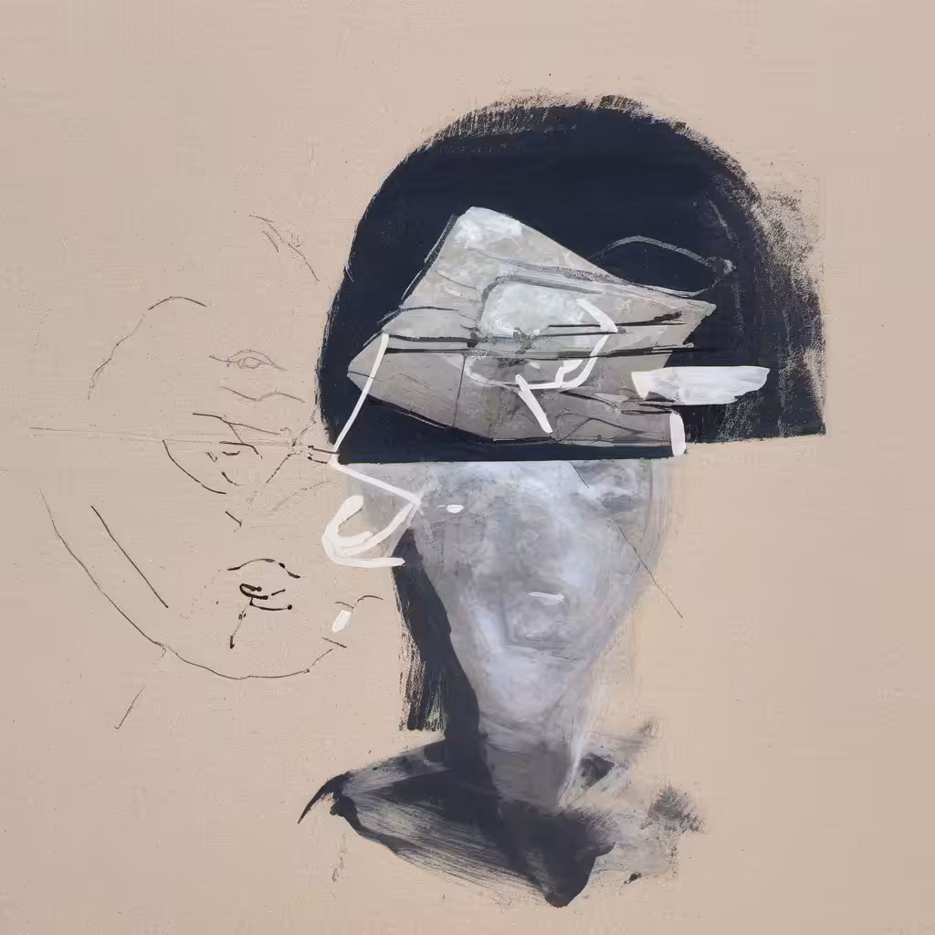 404 - Hacked portraits: 03 - Gh0st wearing fle5H