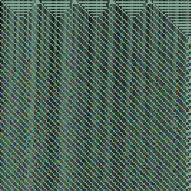 Colored Elementary Cellular Automaton #350