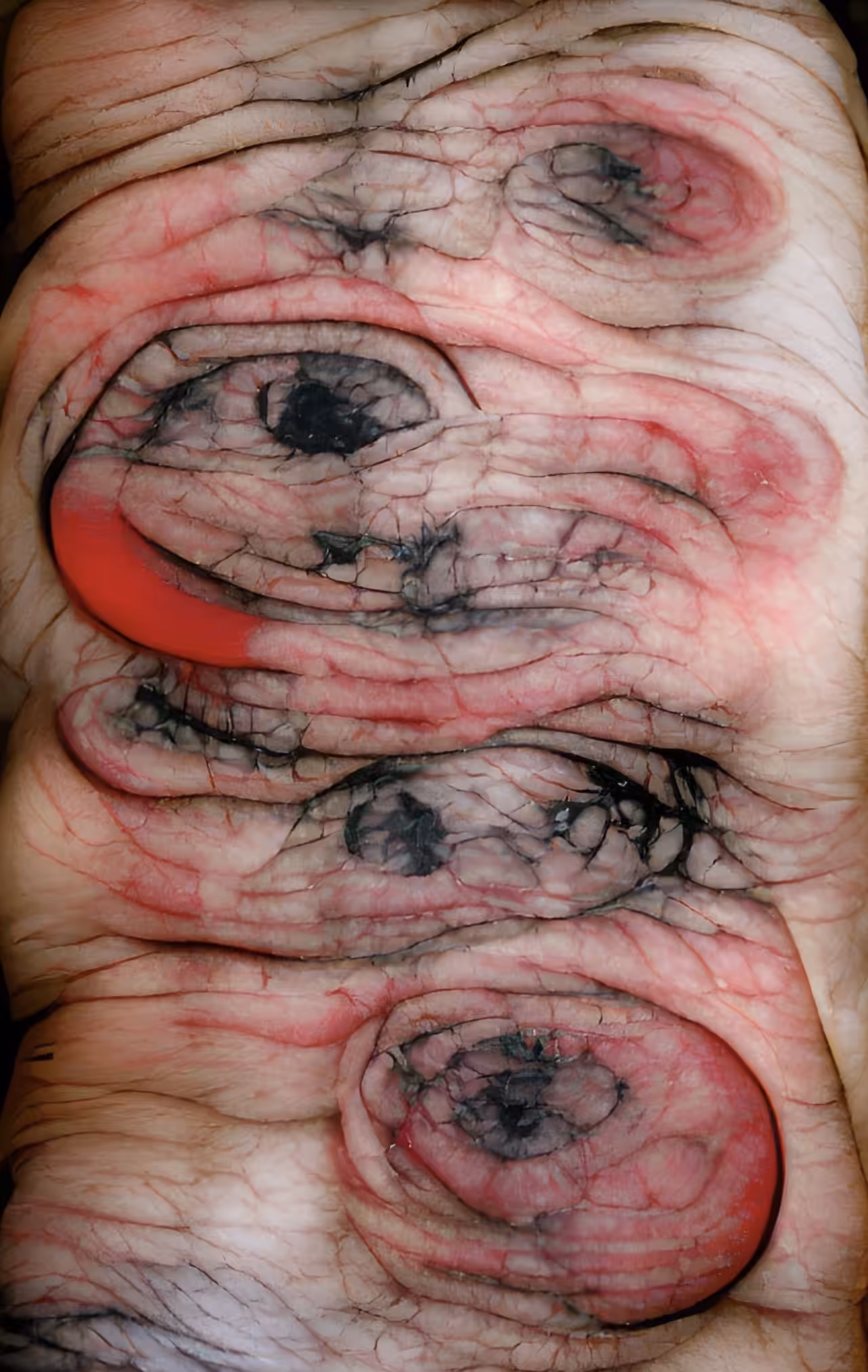 Swollen Skin; Red Rings