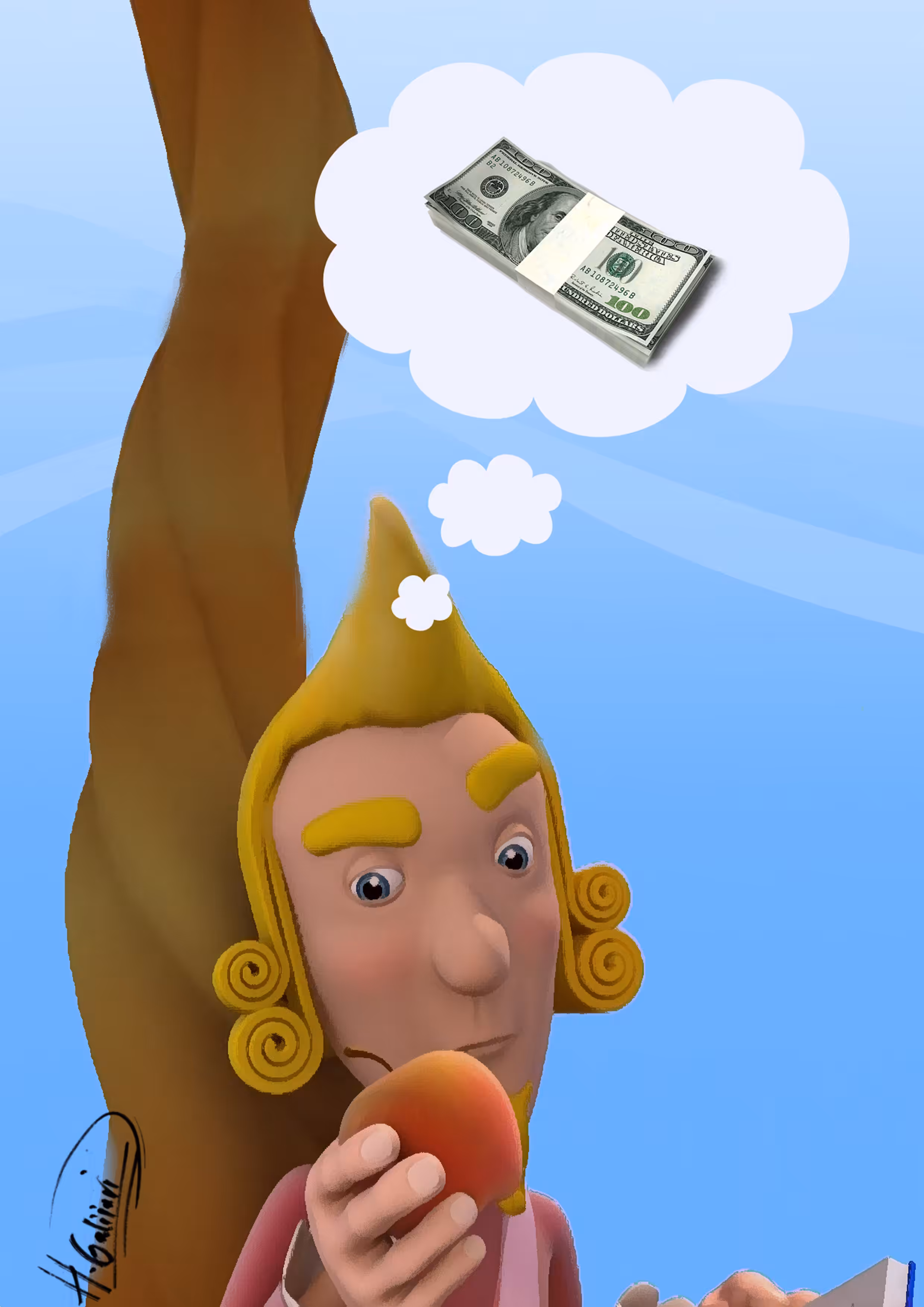 Newton(The attraction of money)