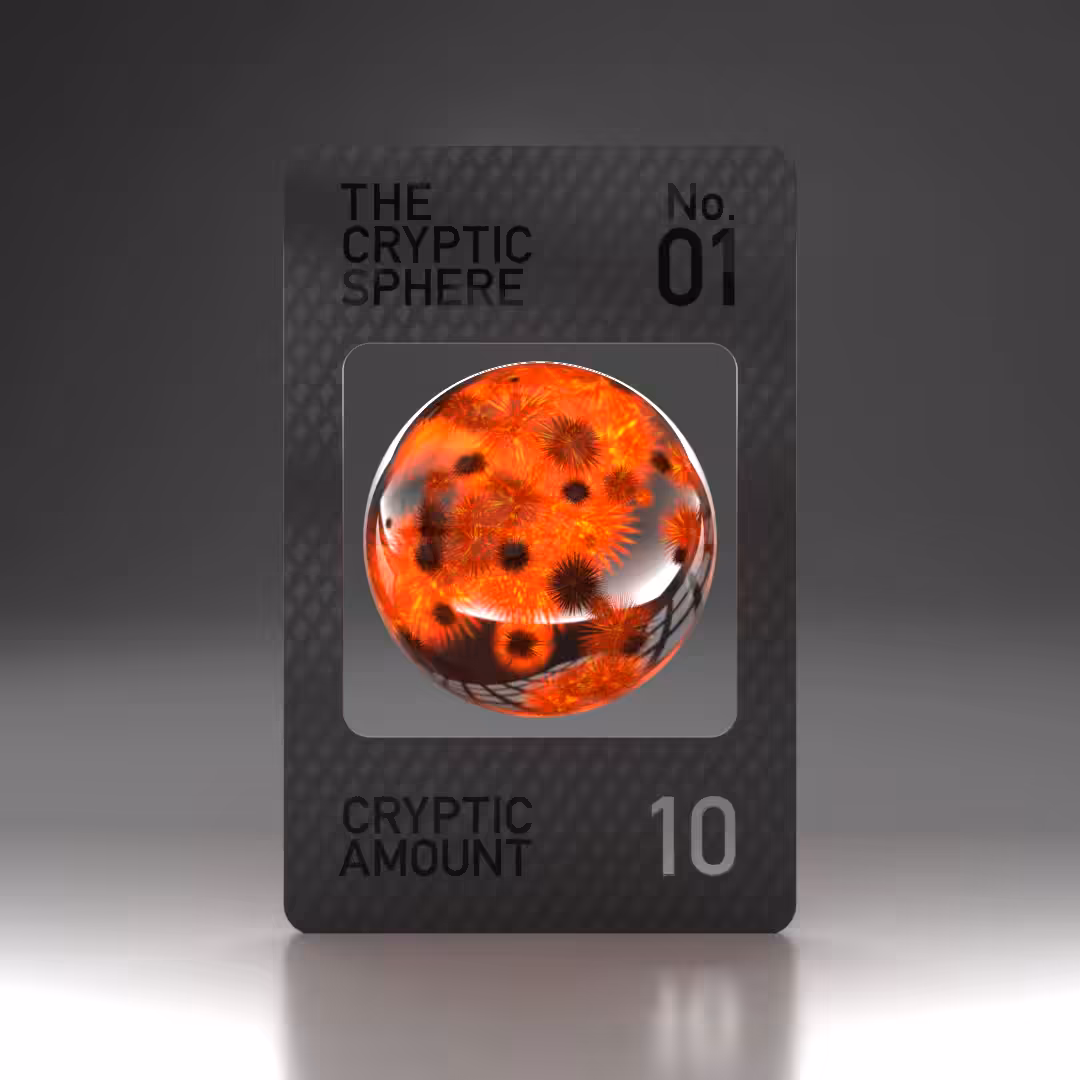 The Cryptic Sphere, Animated Trading Card No. 1