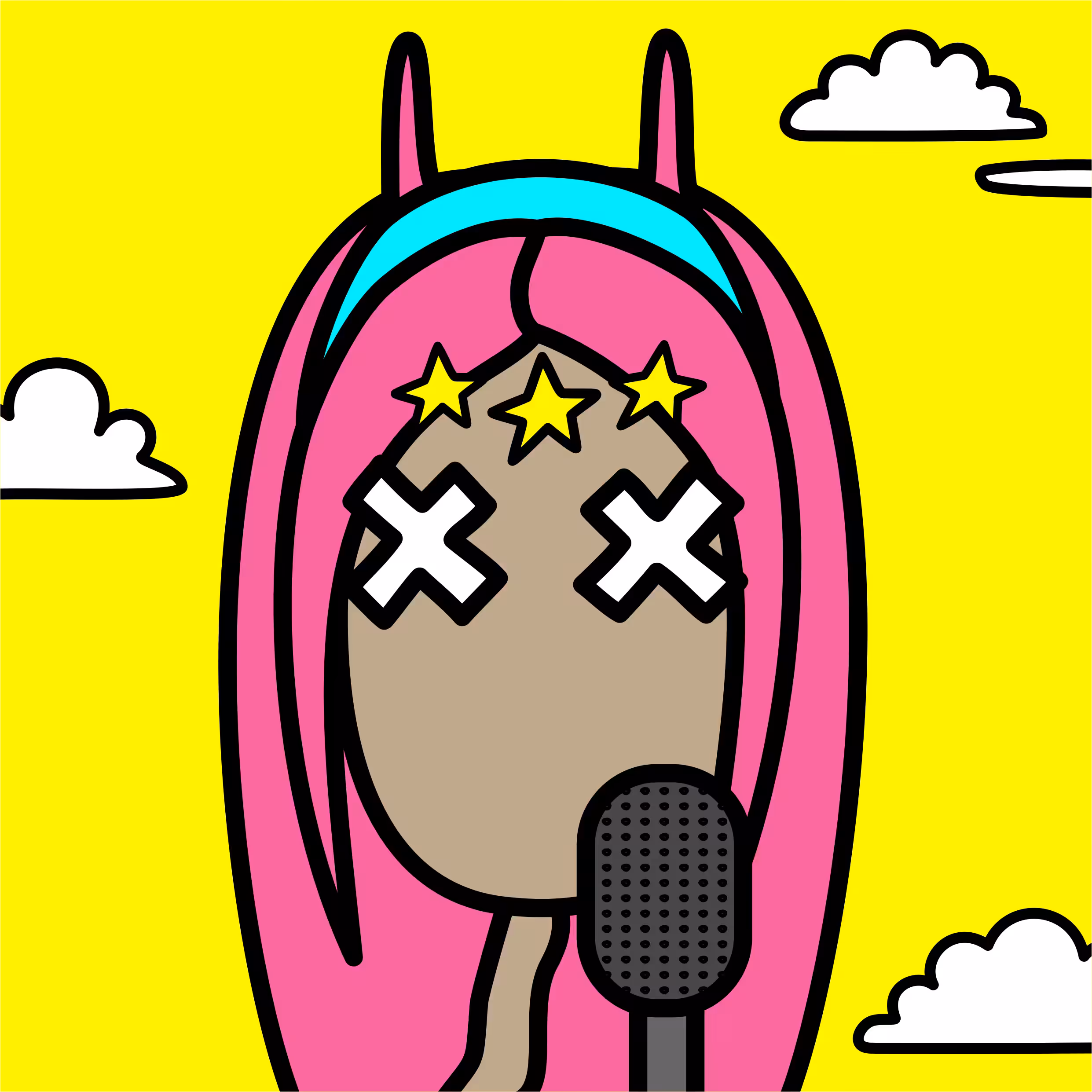 Pink hair girl