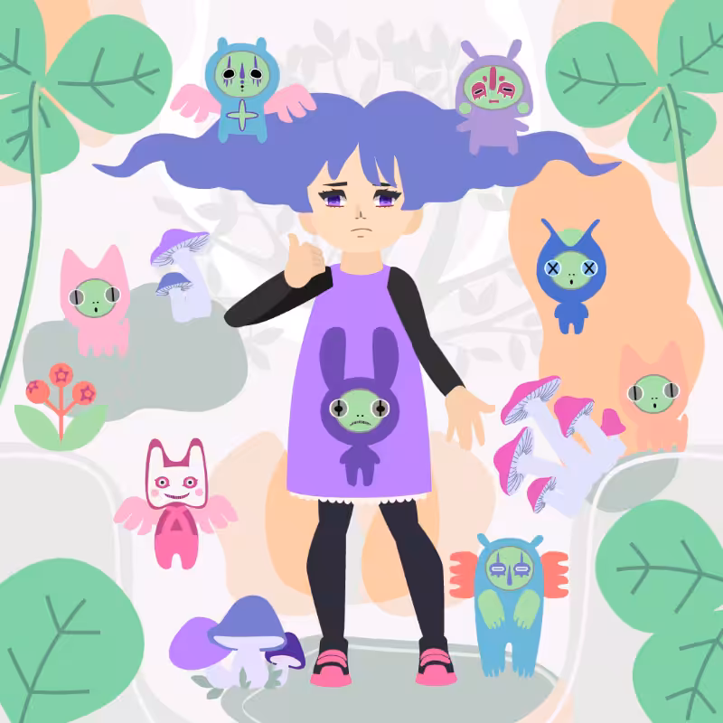 The Girl and the Magic Forest Spirits #2