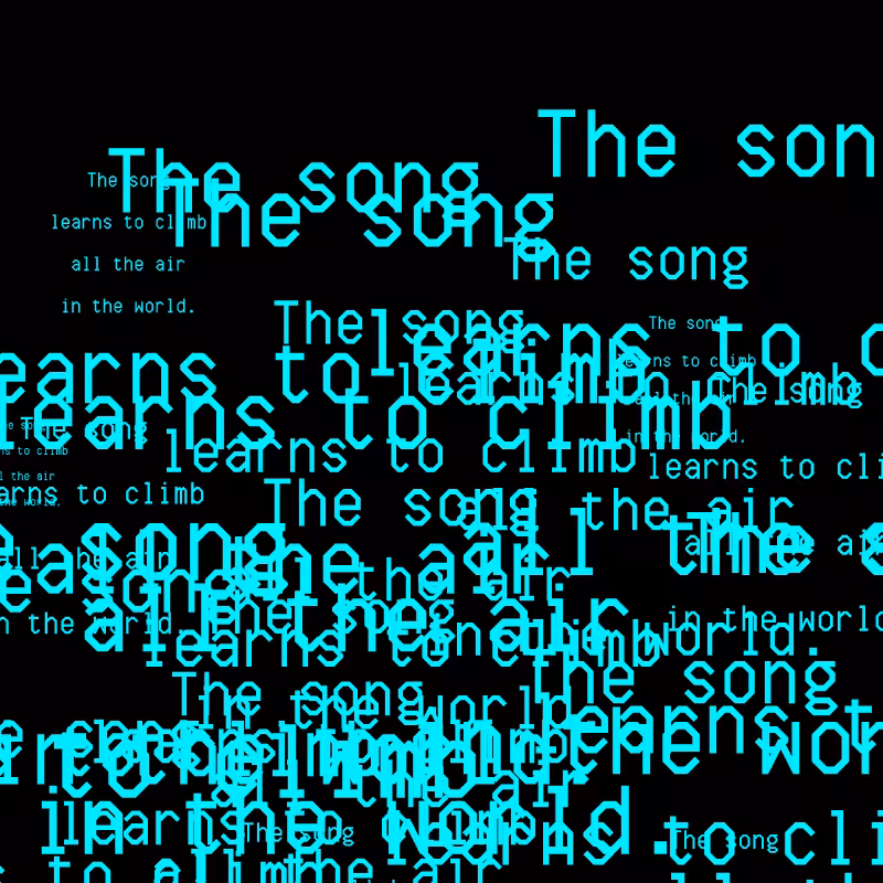 SOUND GROWS INTO SPACE #35