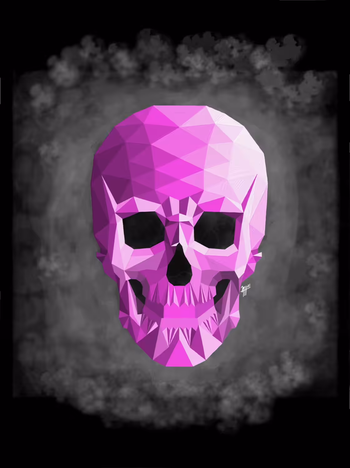 Magenta Skull