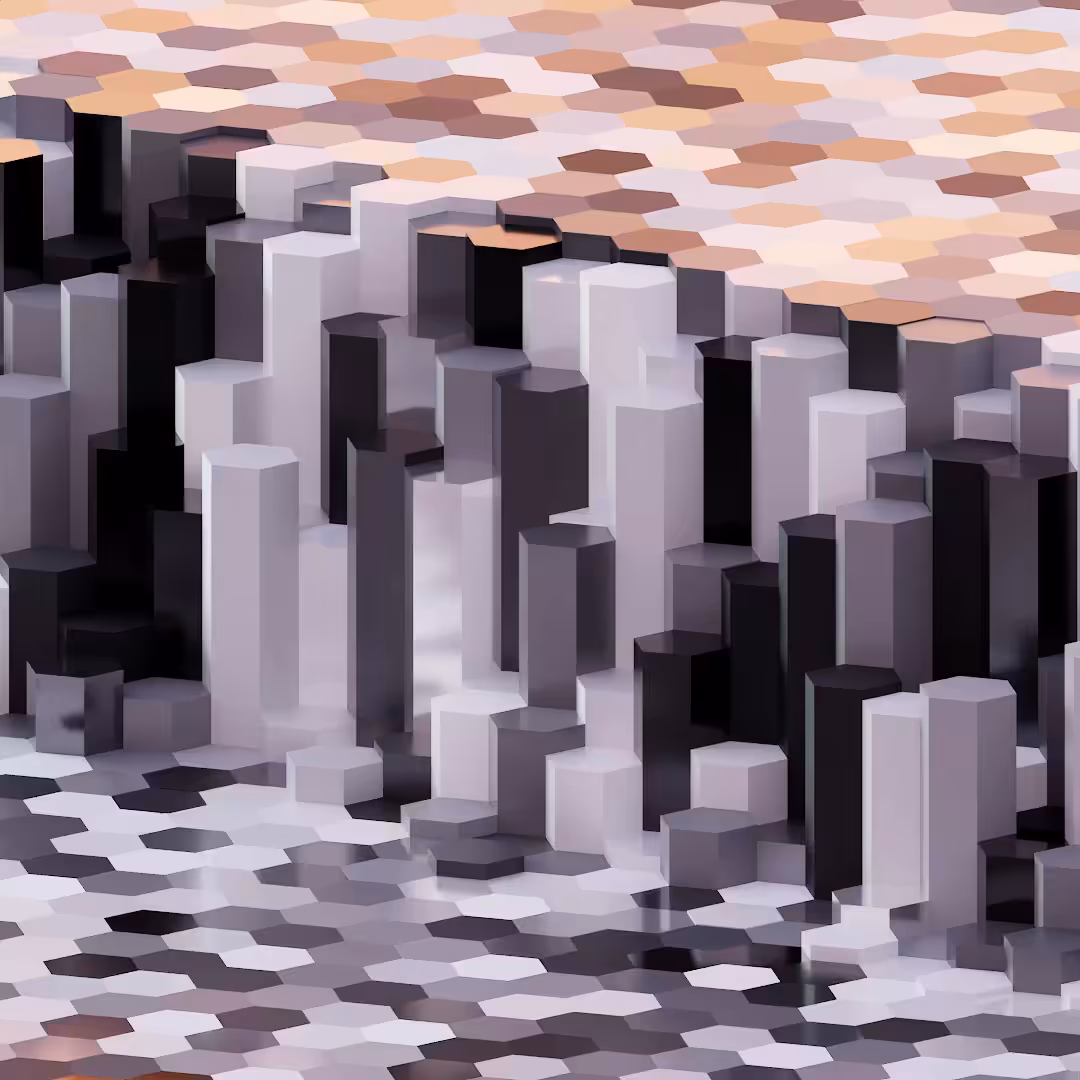 Genuary 2023: Hexagon Falls