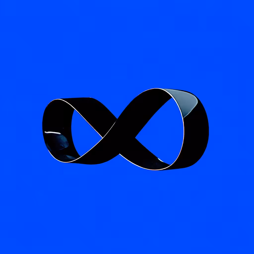 infinity symbol Möbius strip Raw AI ∞ innside the eternalEcho