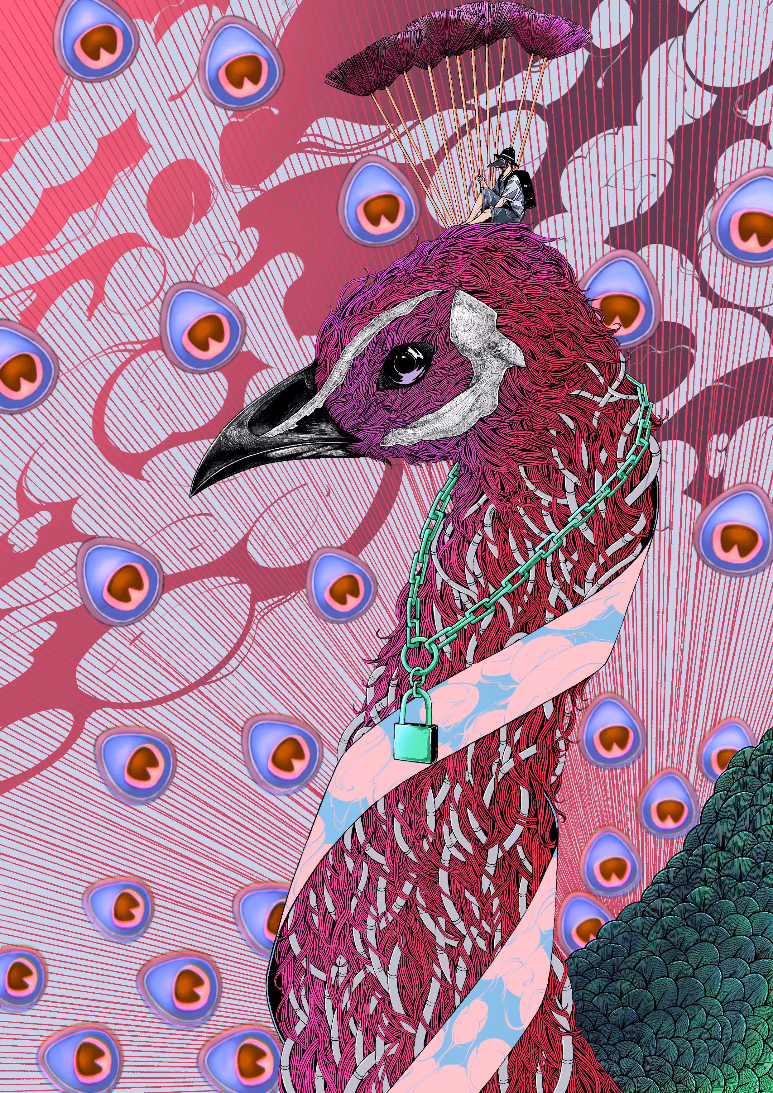Peacock【Red】