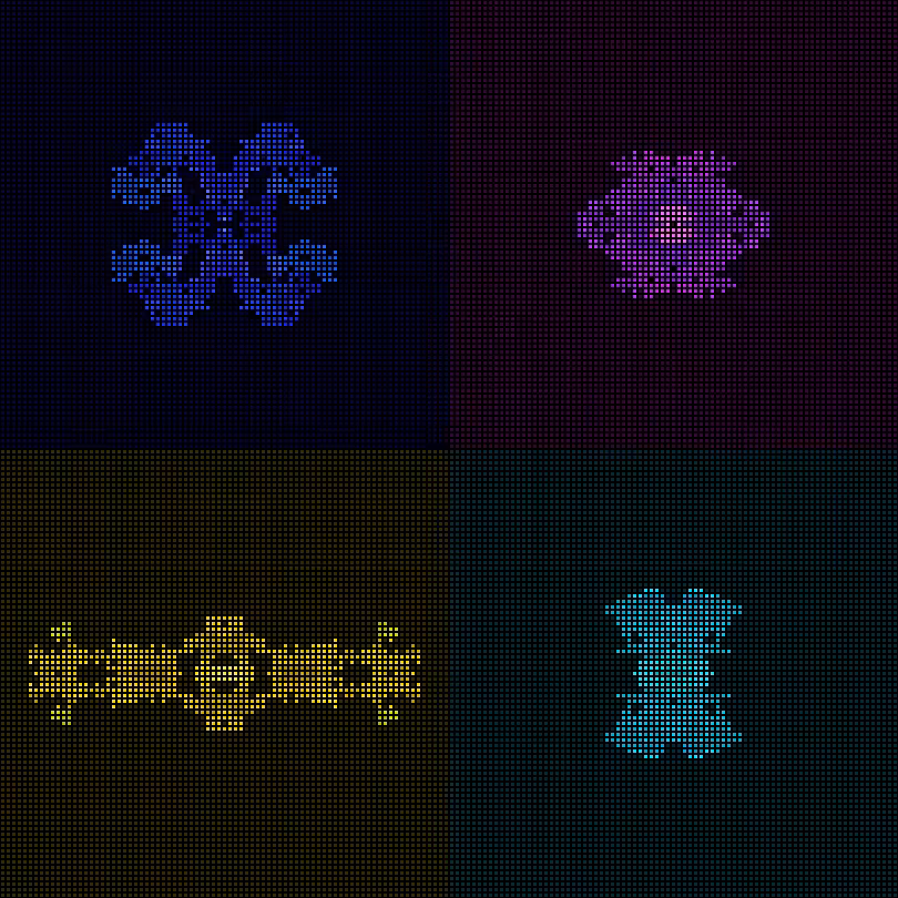 Dither Creatures 2x2 #6
