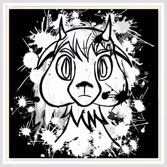 Geoffrey the Goat White Frame
