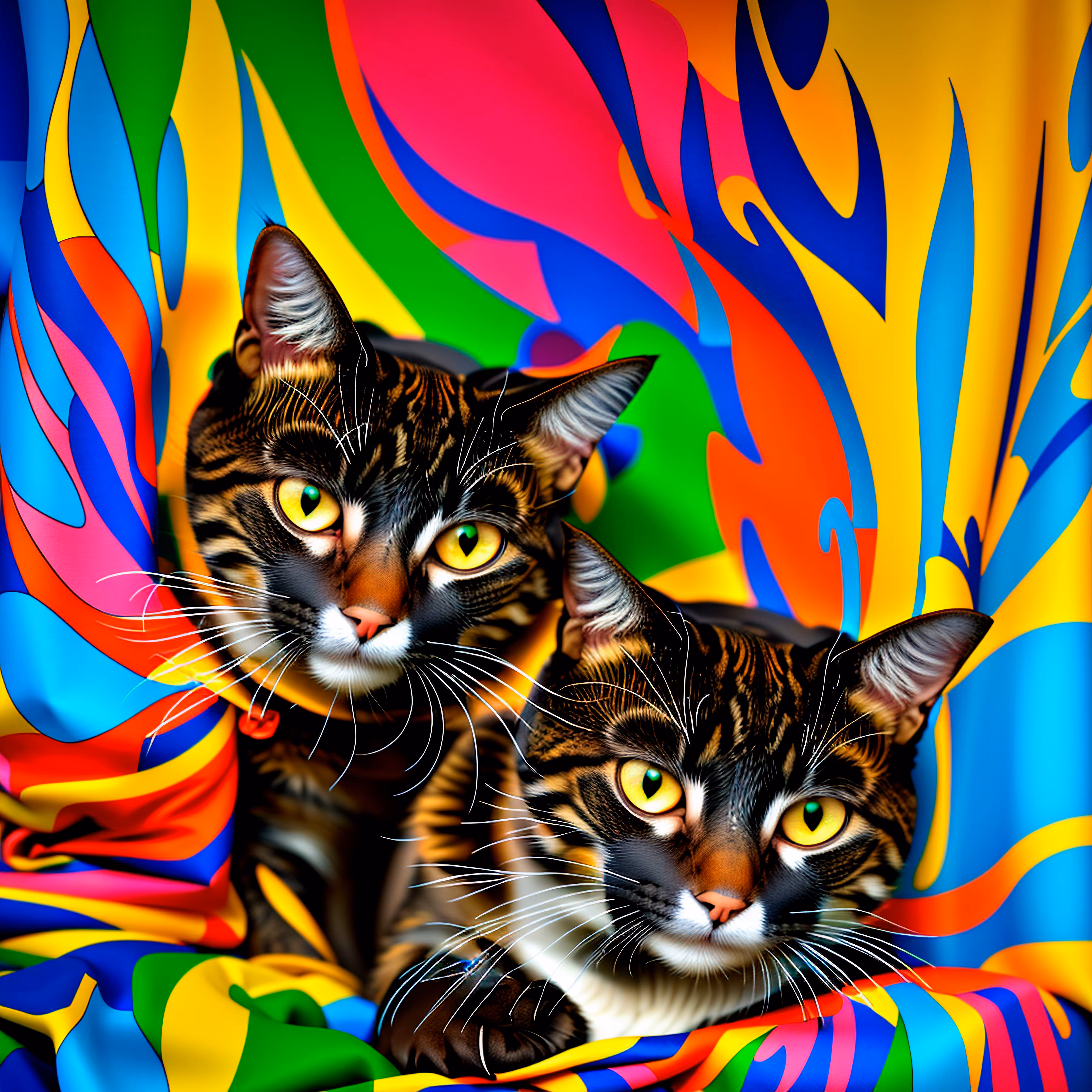 Vibrant Feline Hues #2