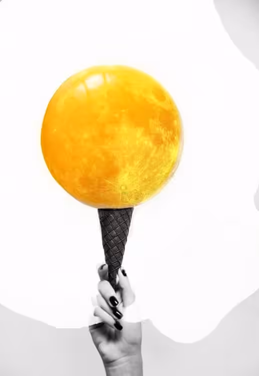 Fried moon cornetto