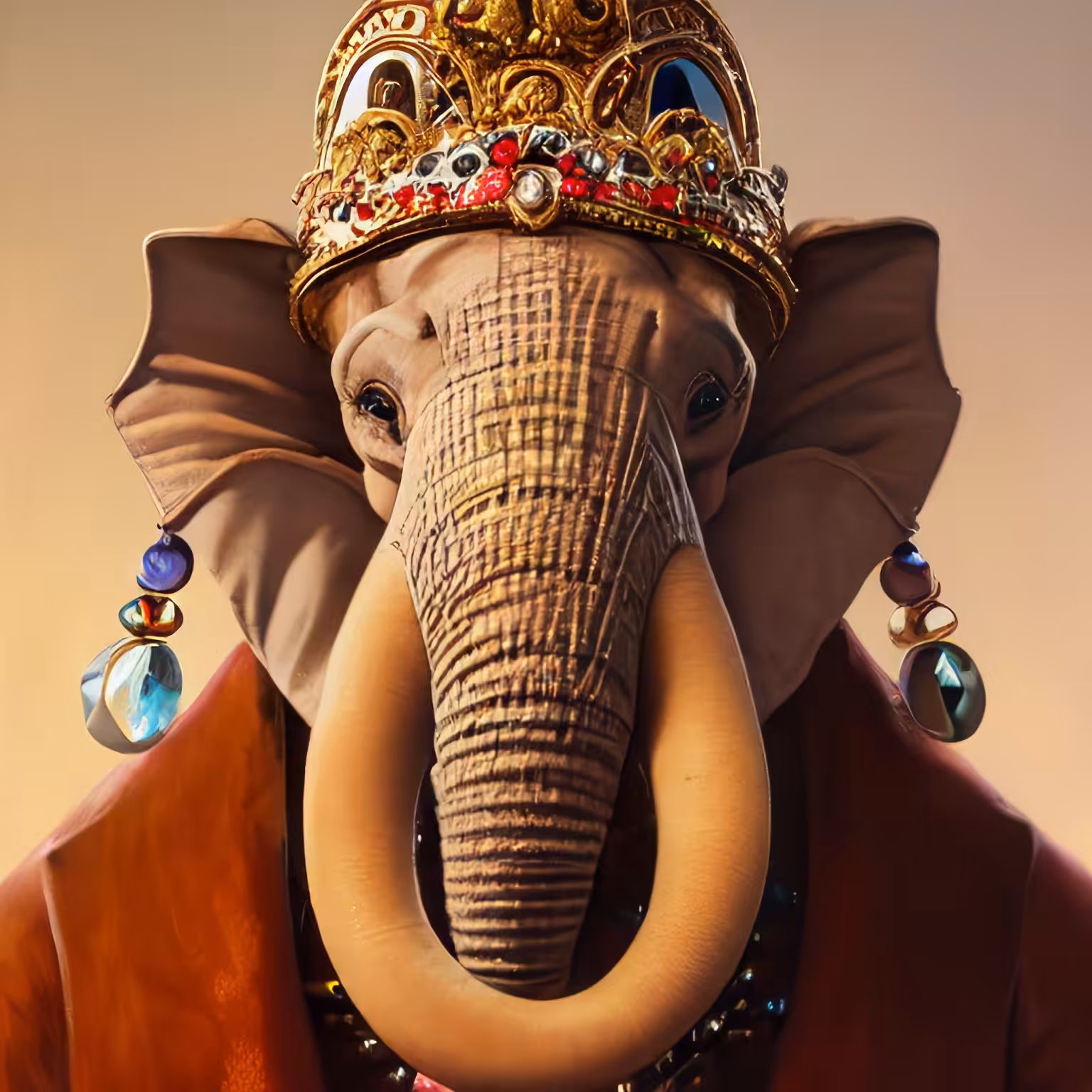 Adorable Furry Creature Collection: Furry Elephant 0677