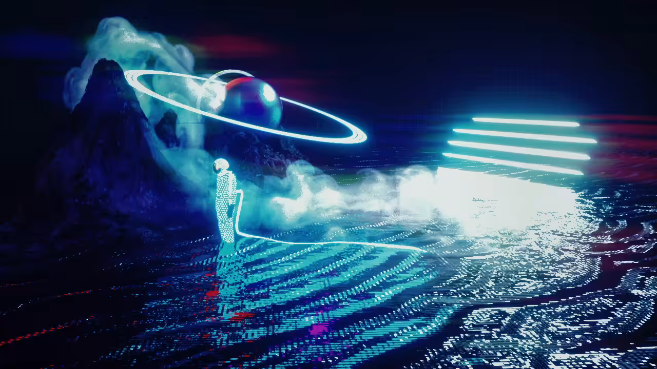 All Night Neon Space Station
