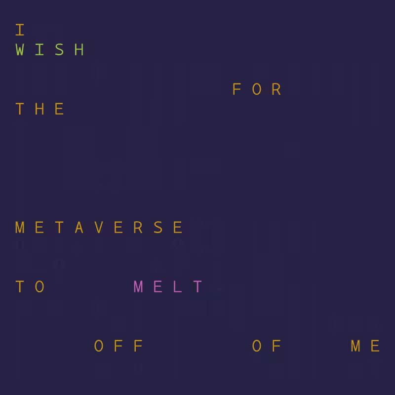 I wish for the metaverse ... #167