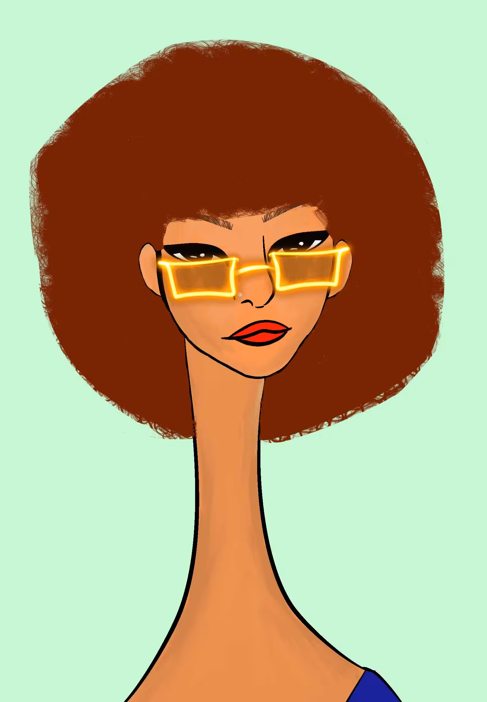 Long Neckie Ladies: Long Neckie Lady #3269