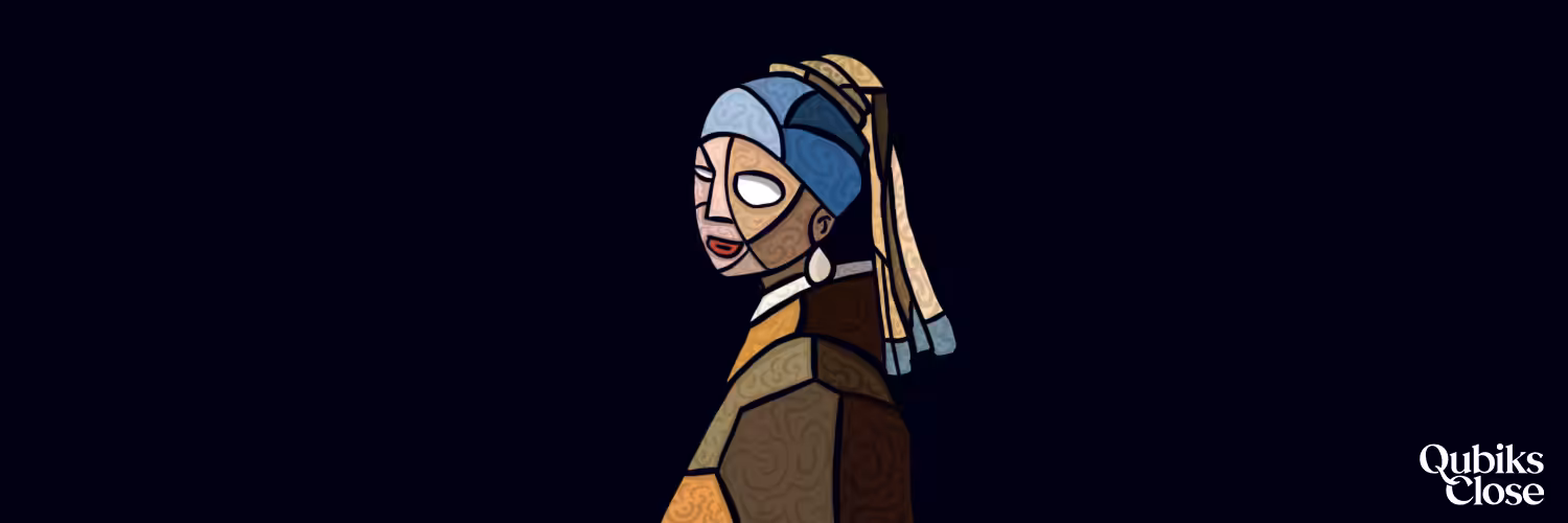 #3 - QUBIK WITH A PEARL EARRINGS