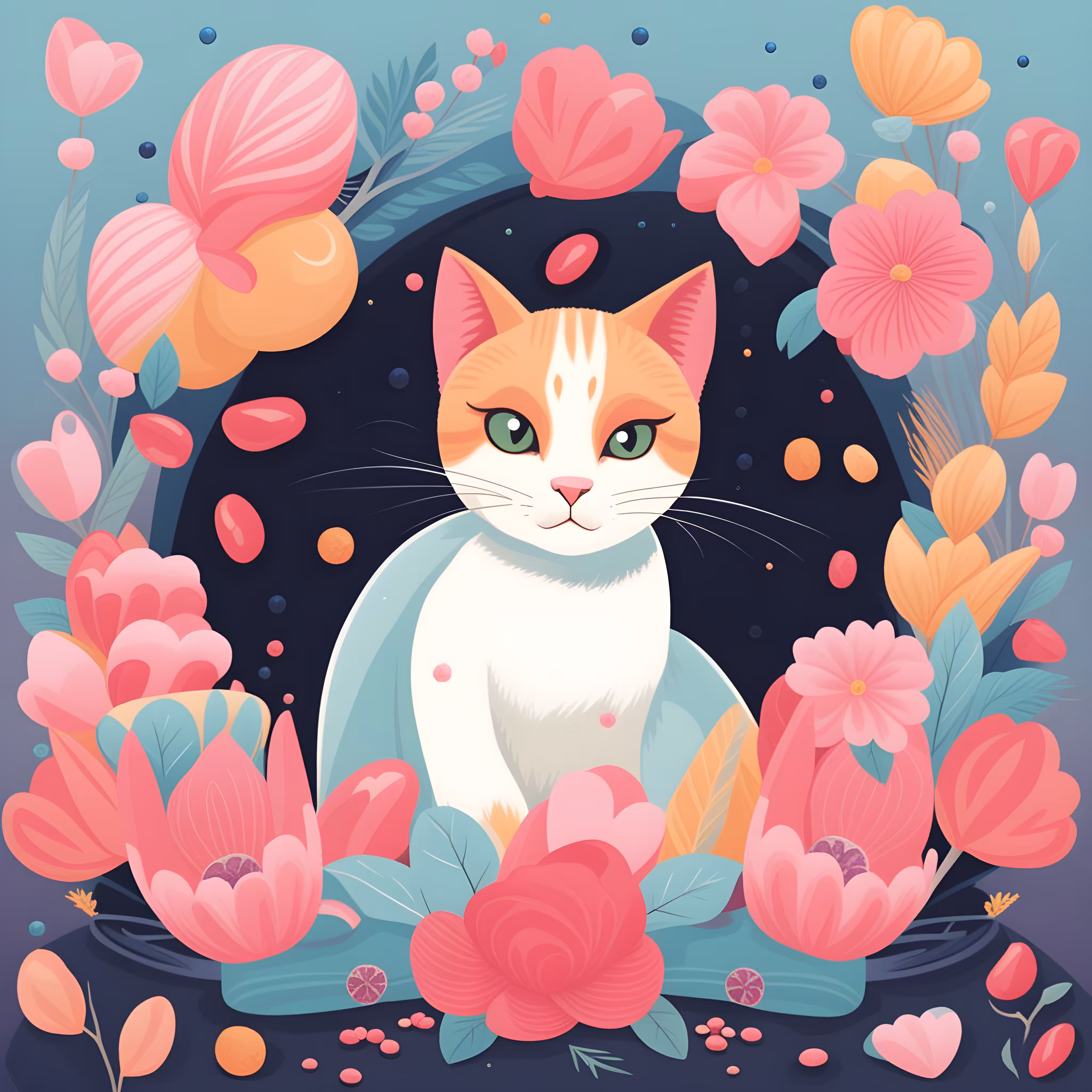 Marshmallows Cat