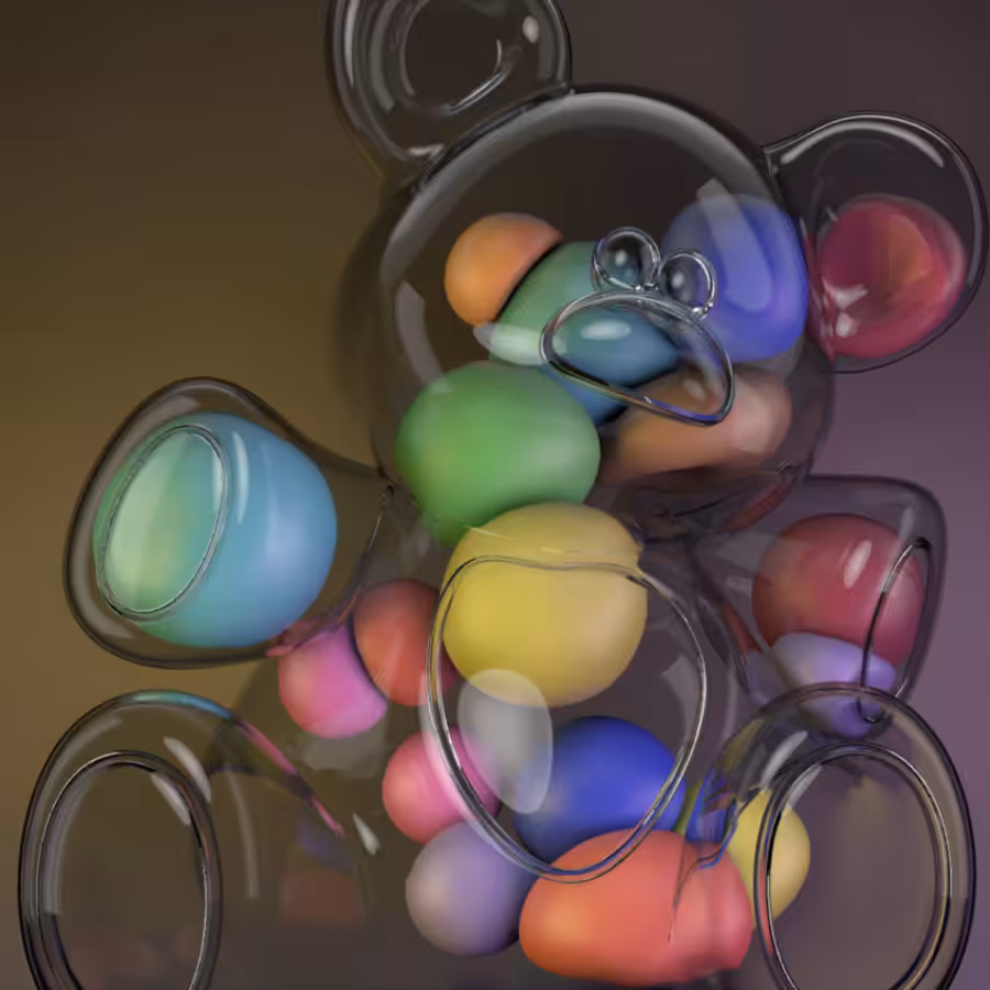 Crystal Teddy Bear
