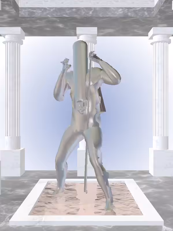 HeavenComputer: The Punching Opalescent Onyx Man #5791