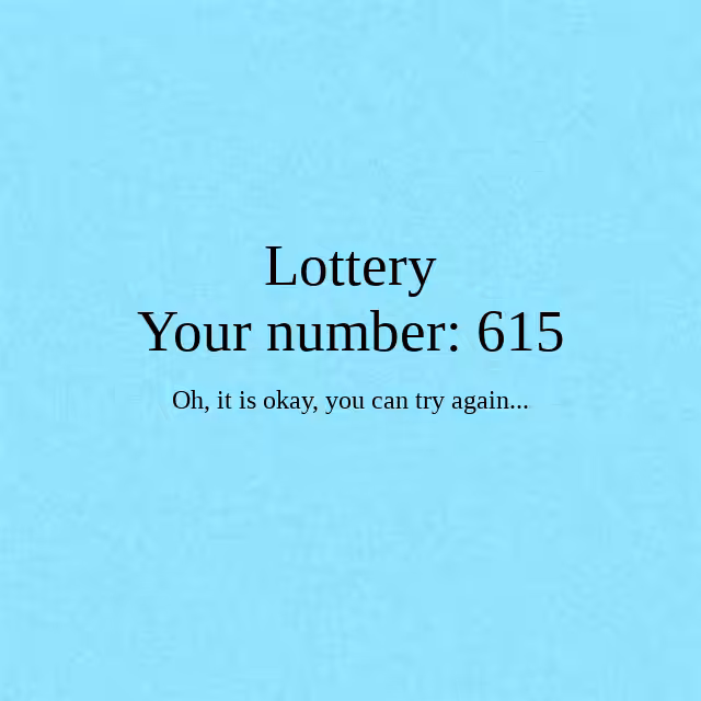 ✨Lottery✨ #1