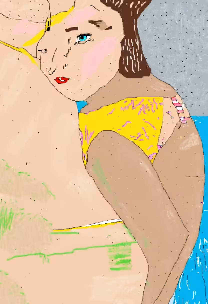 Harvest Boing, bikini model