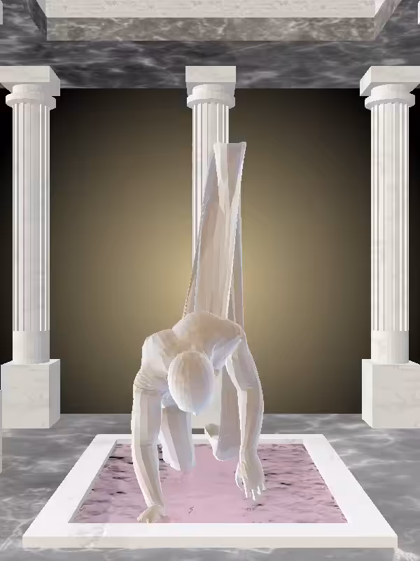 HeavenComputer: The Fading Fragmented Crawling Luminescent Beige Man #6449