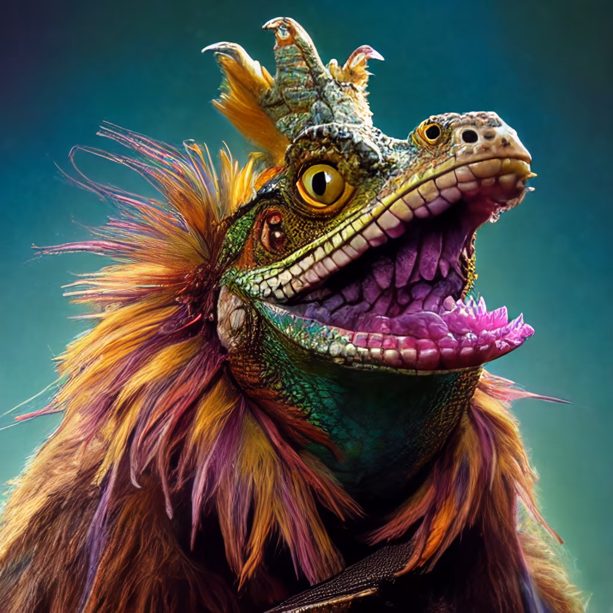 Adorable Furry Creature Collection: Furry Lizard 0630