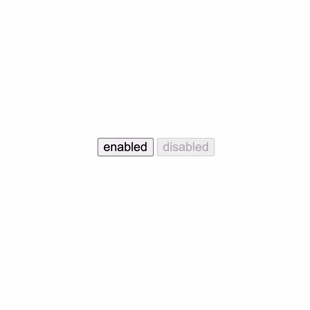 Web Primitives / Enabled or Disabled 0.0