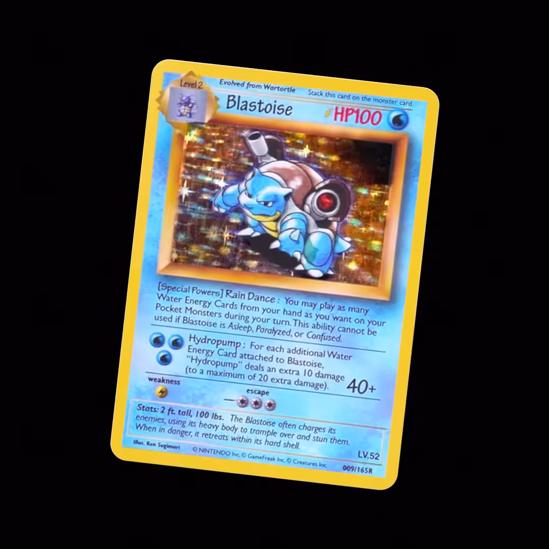 BLASTOISE CARD