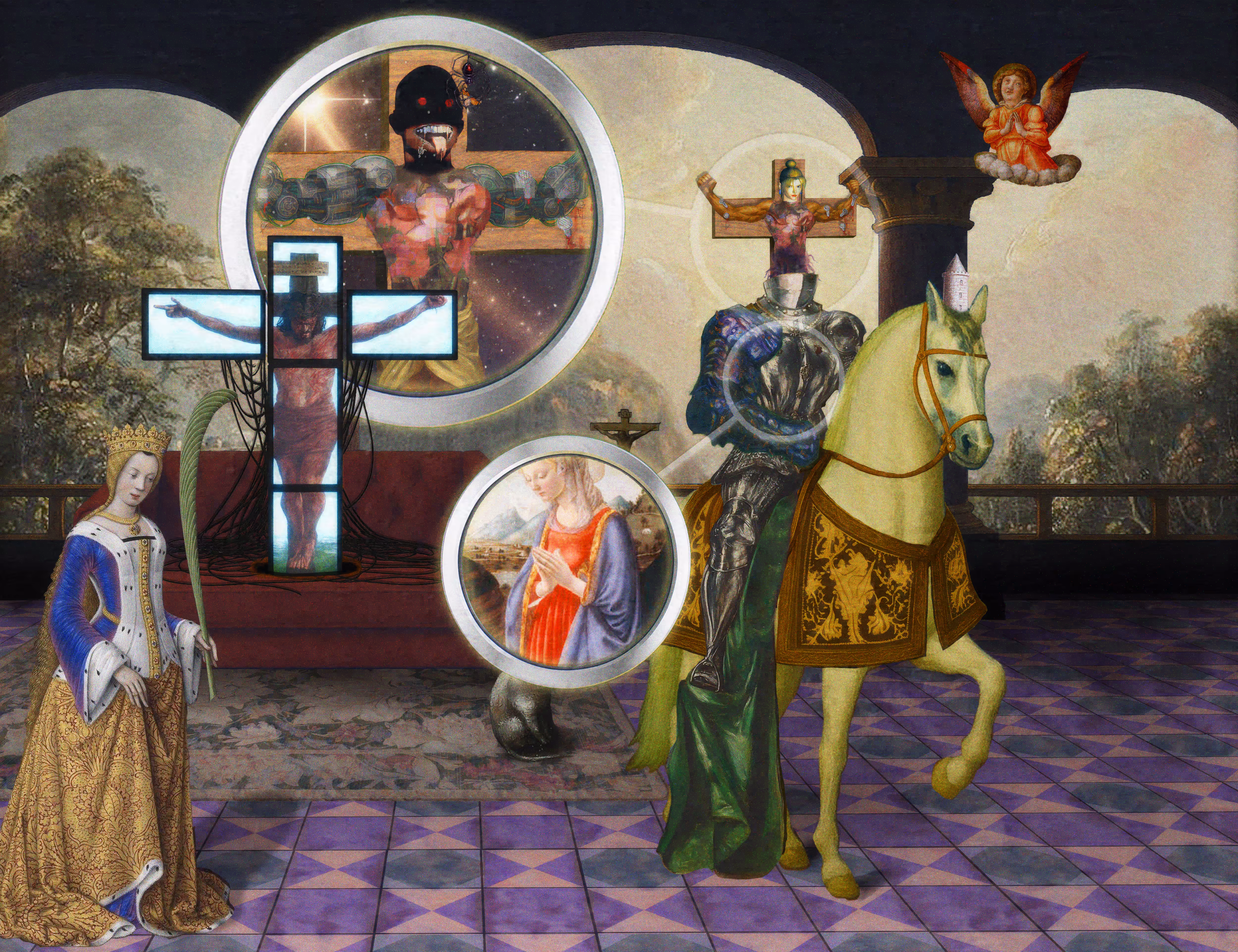 The Pilgrim’s Living Room Crucifixion; Mona Lisa Hyper-Gamble #172