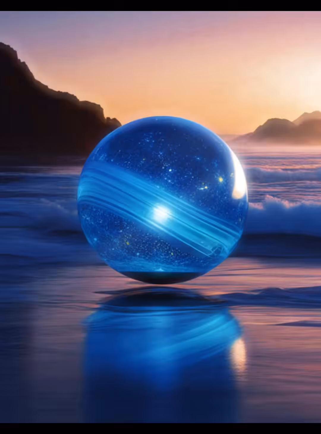 Aqua Orb on the beach - #Share4Tez