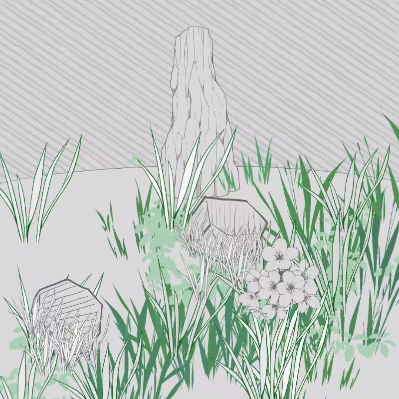 Wild Grass and Rubble #110
