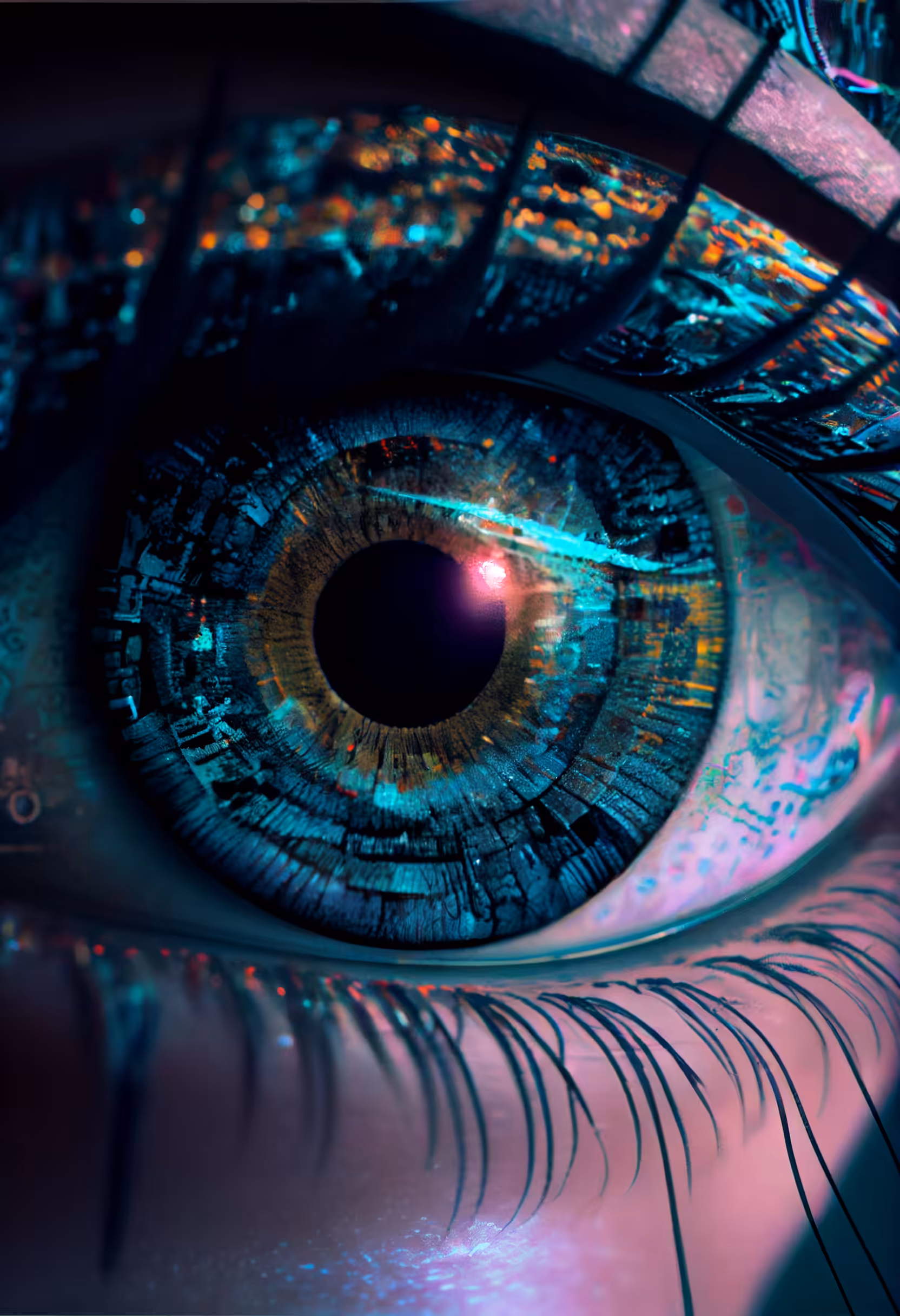 Psychedelic Art: Cyber eye