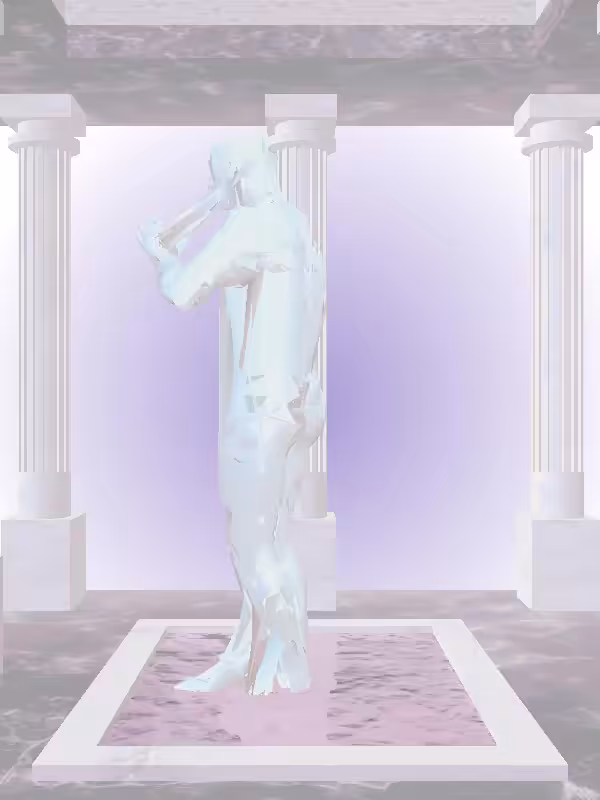 The Robotic Light Blue Man #2495