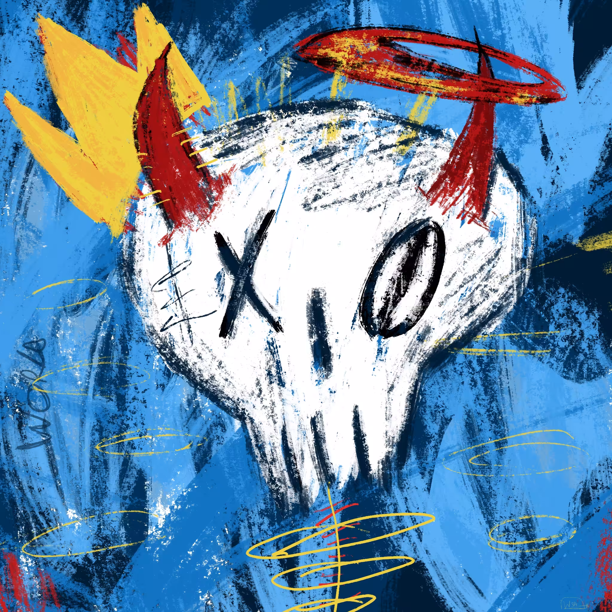 "Devil & Angel" - Skull Squiat WSA