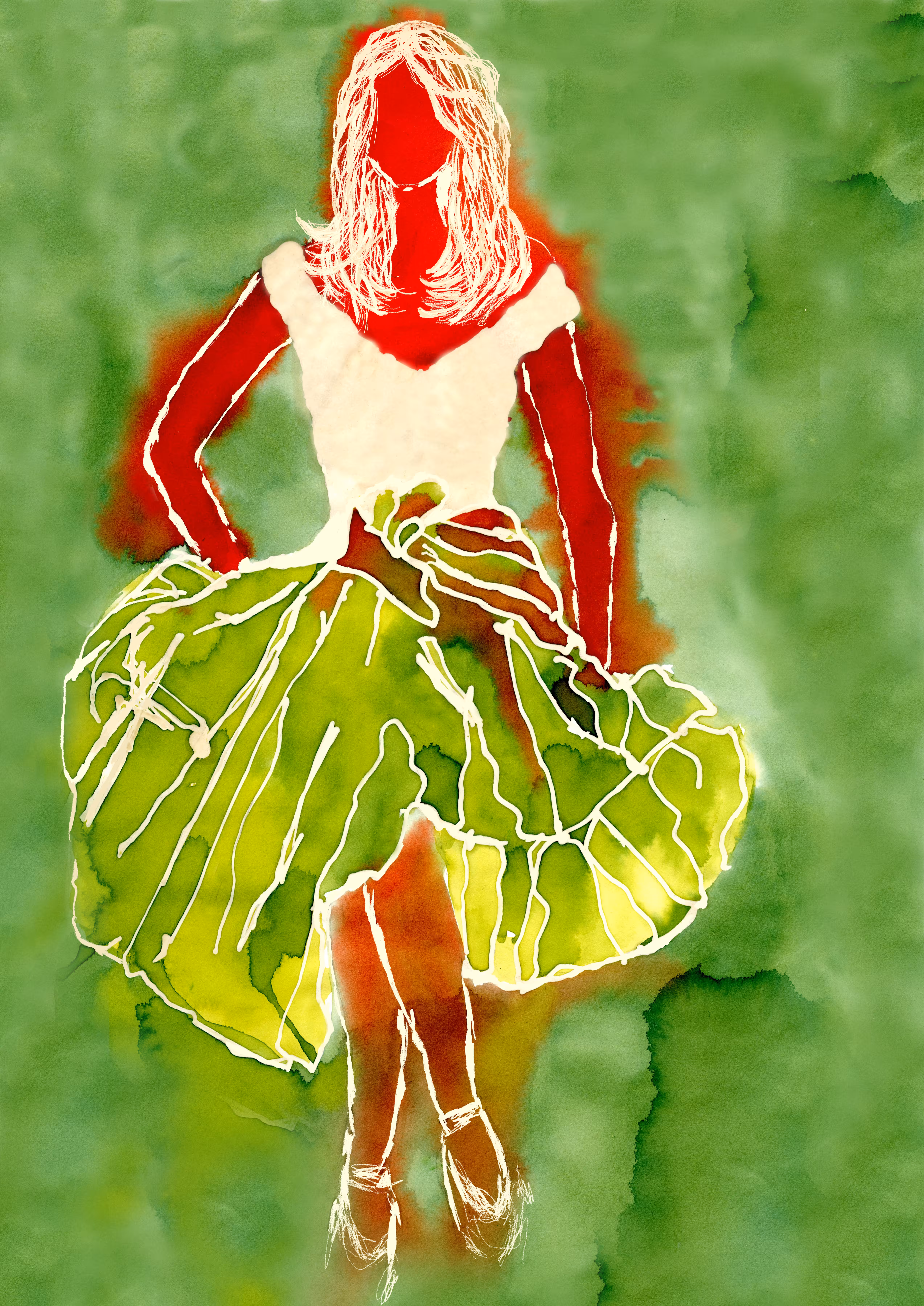 Woman In Red