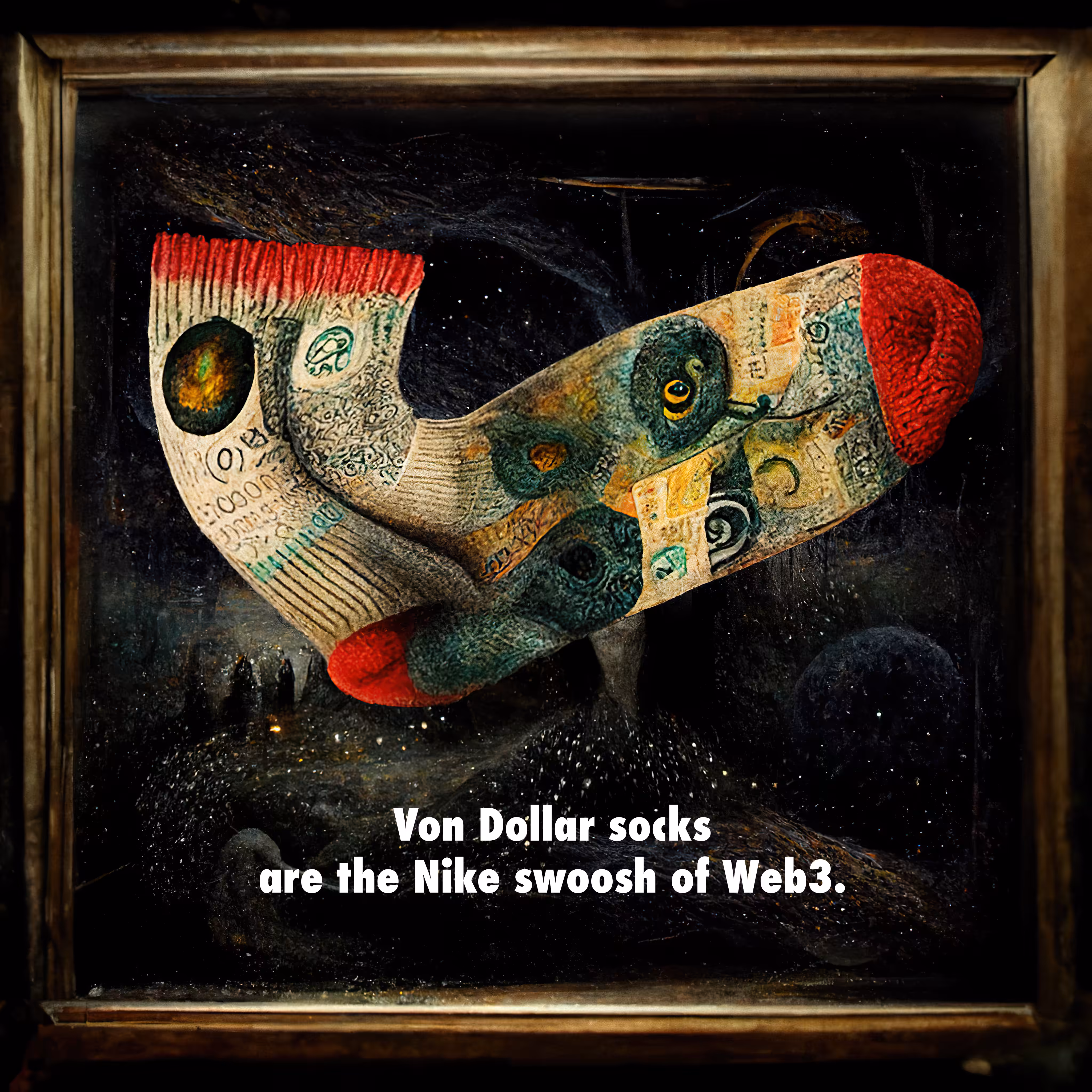 Von Dollar socks are the Nike swoosh of web3.
