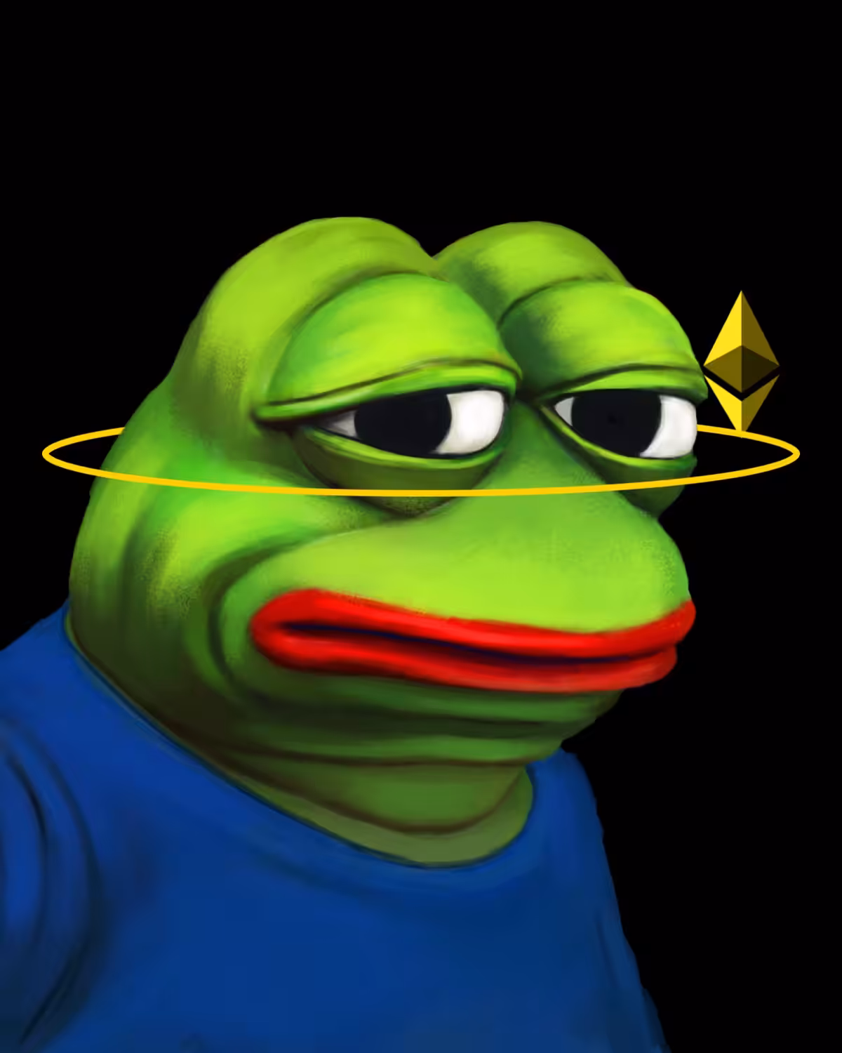 Pepe Thinking of Ethereum