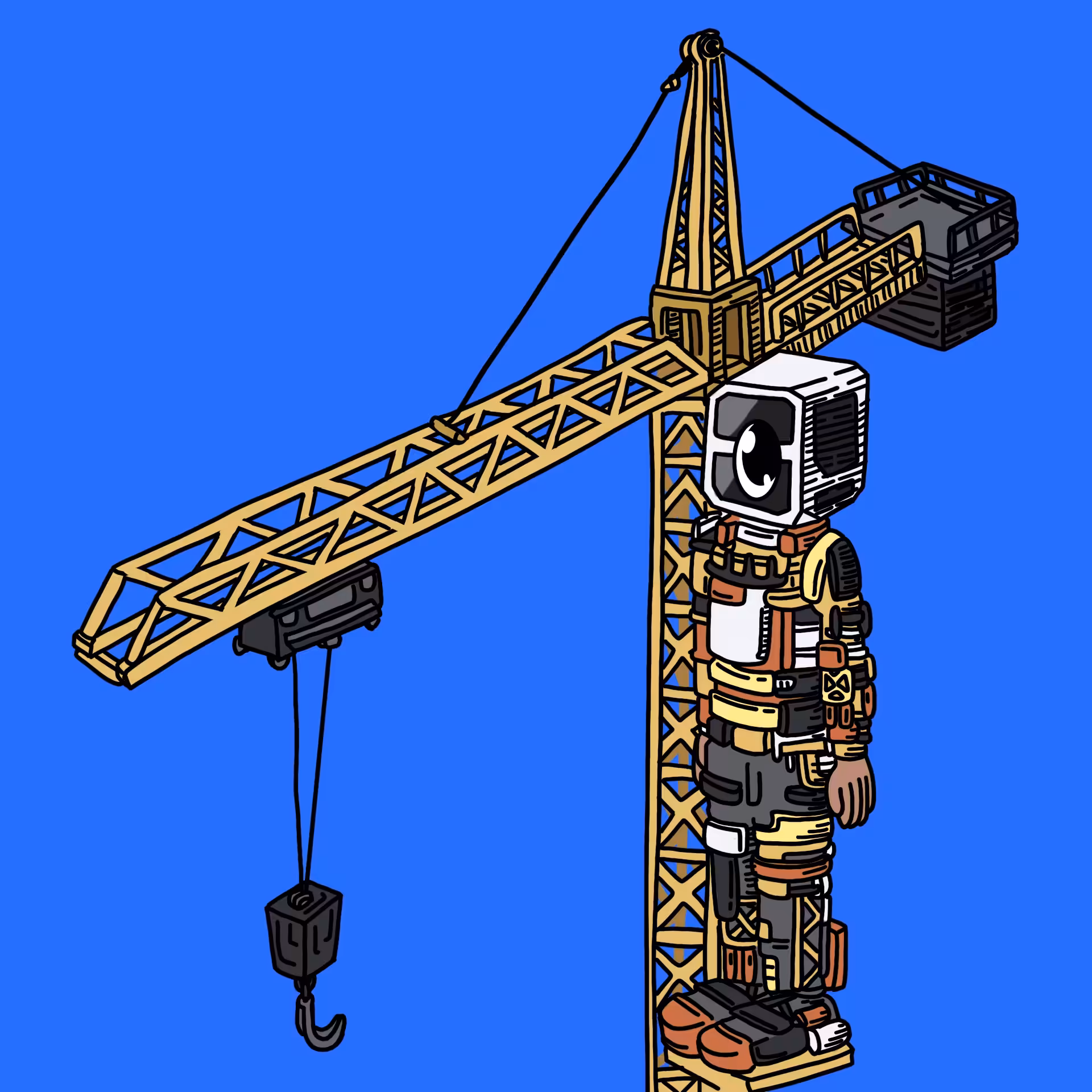 Craneoperator one eyed guy #00178
