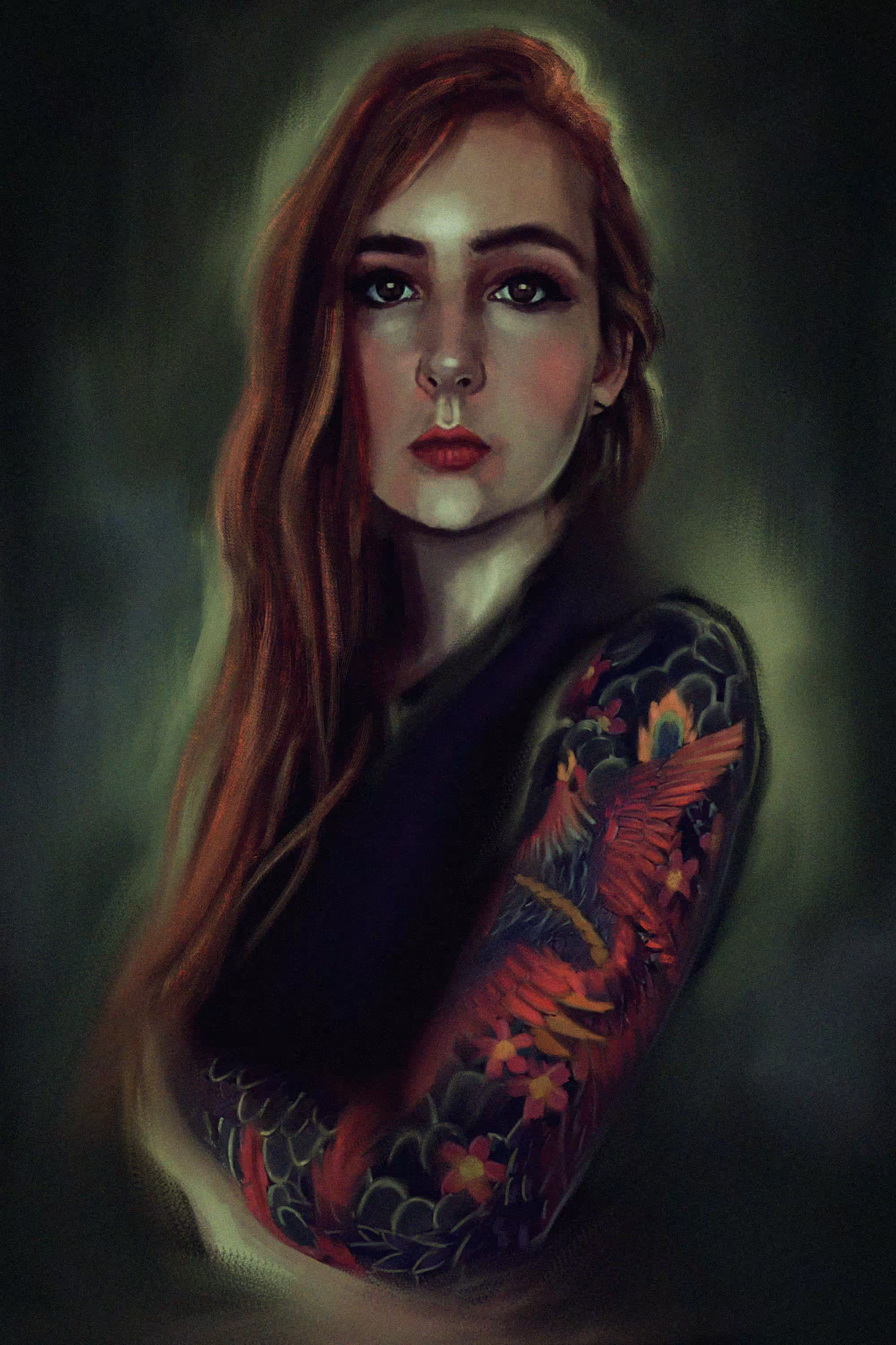 Tattooed girl