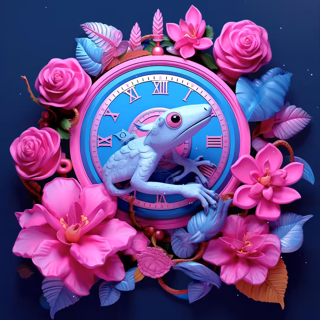 Vaporwave Clock #04
