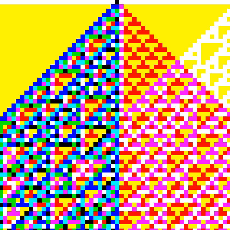 RGB Elementary Cellular Automaton #101