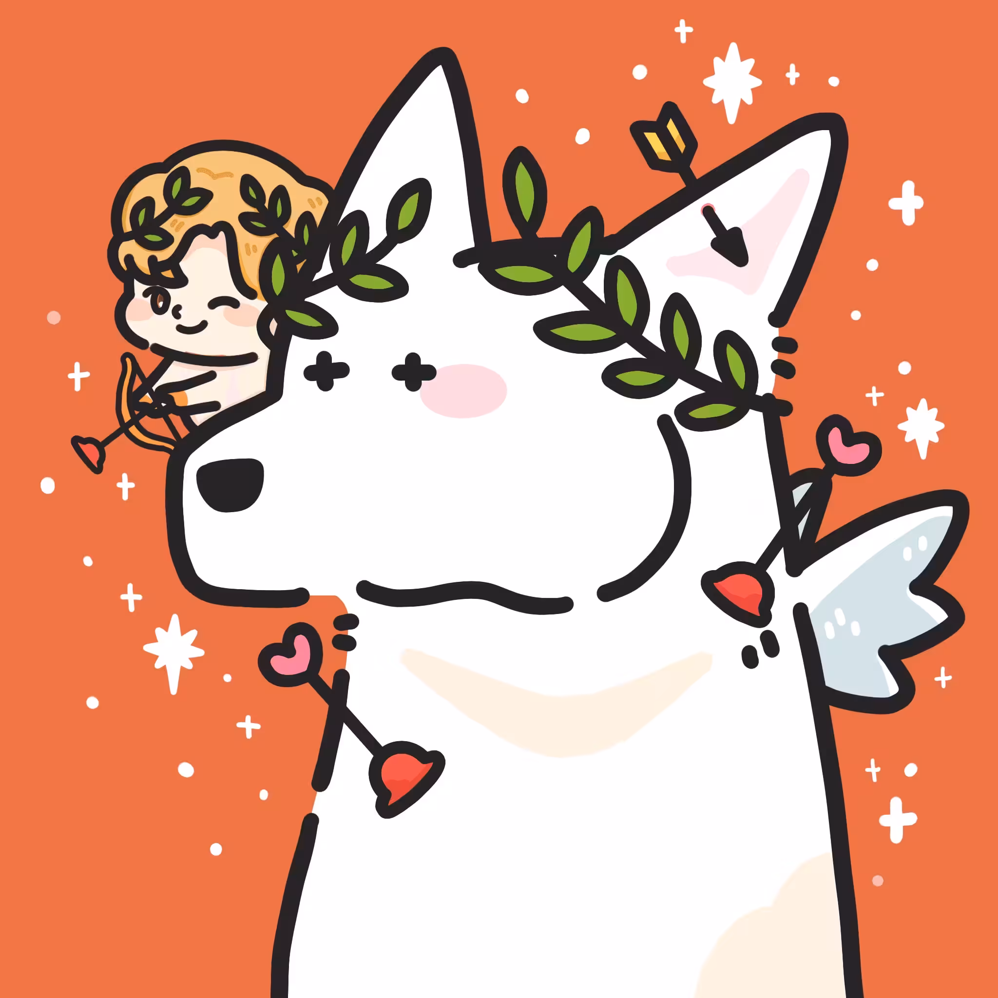 White Wolf x PiecebyPeacho the CUPID