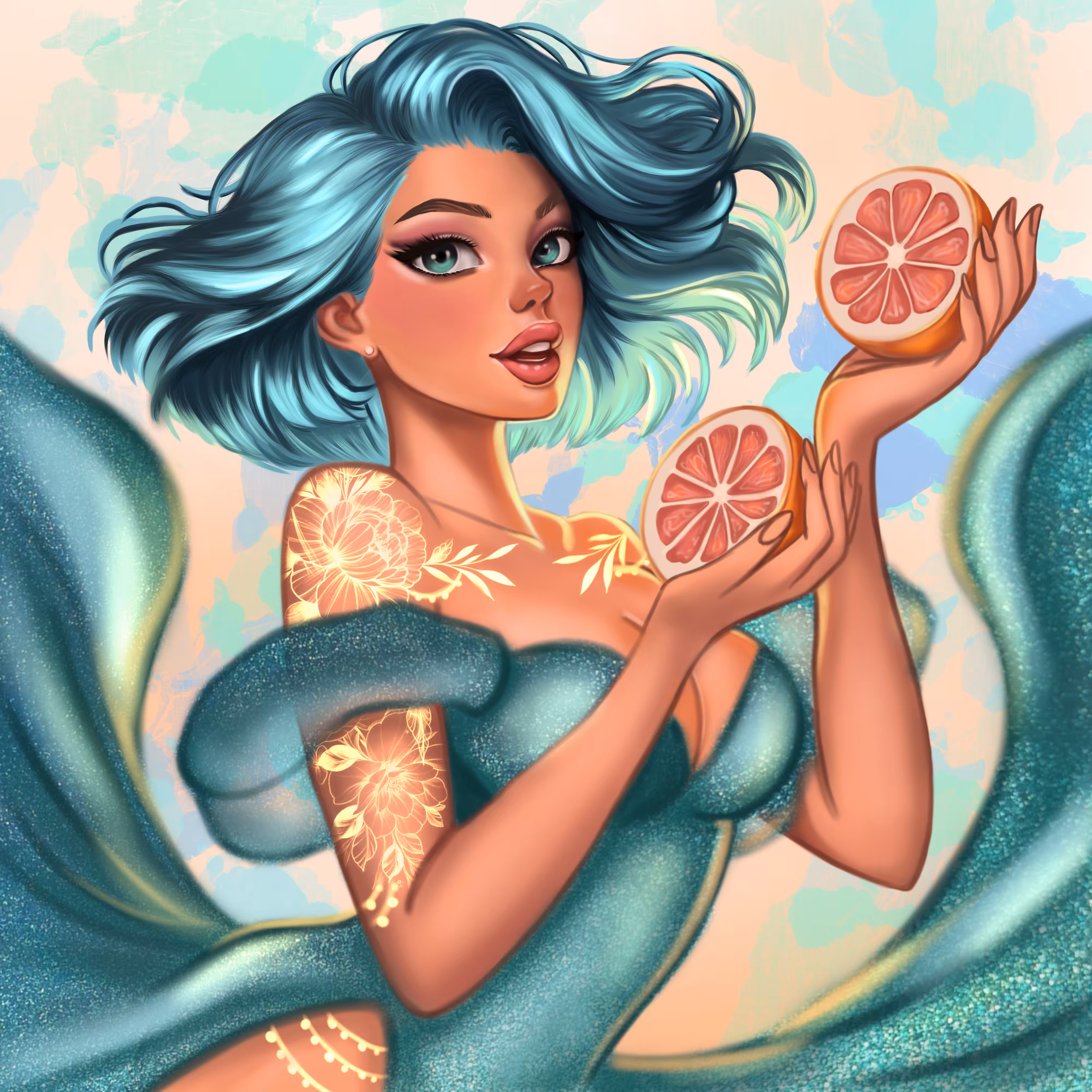She loves grapefruit