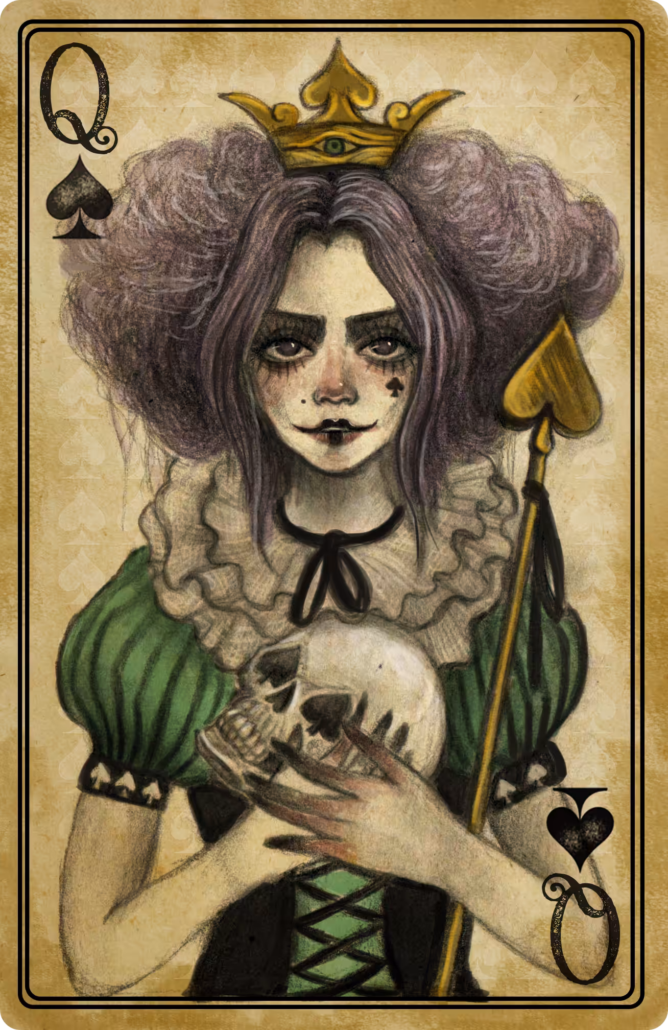 Q of spades